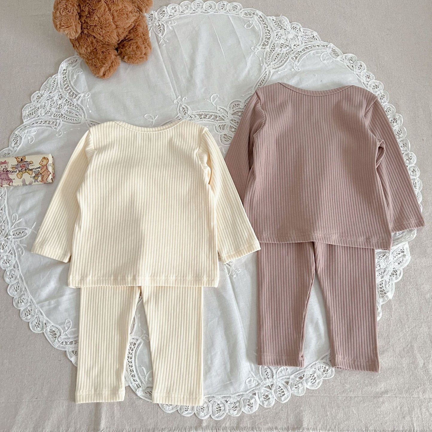 Infant Baby Unisex 2 Colors Long-sleeve Combo Long Pants In Sets