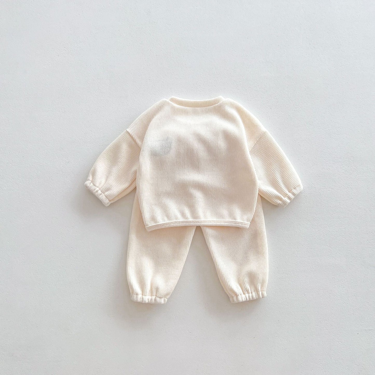 Infant Baby Unisex Bear Head Long-sleeved Combo Pants In Sets