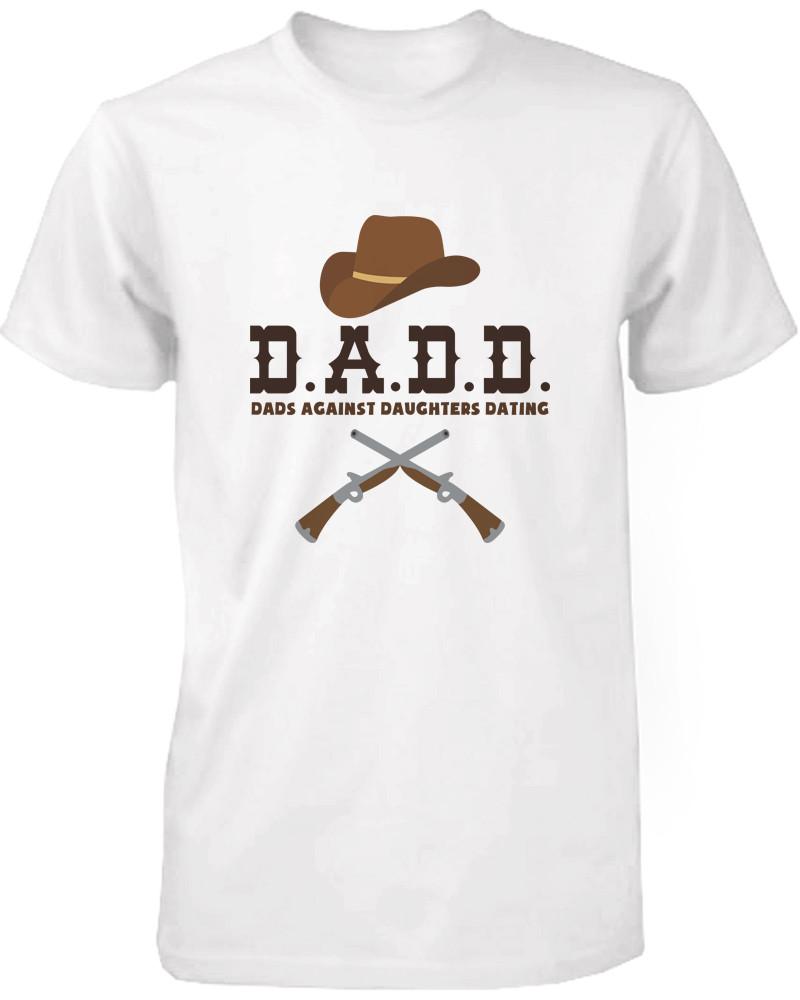 Men's Funny Graphic Statement White T-shirt - Dads